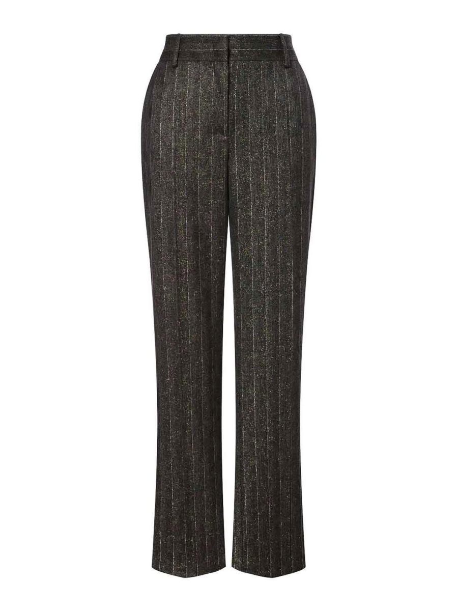 Alberta Ferretti Pantalon Couturier - Gris