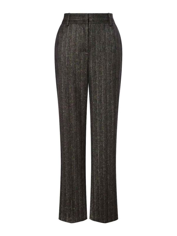 Alberta Ferretti Pantalon Couturier - Gris