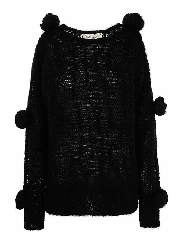 Blumarine Pull Col Rond - Noir