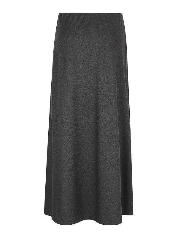 Brunello Cucinelli Jupe Midi - Gris Foncé