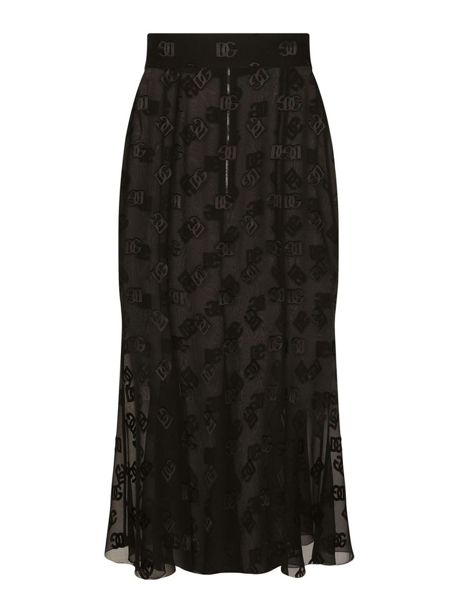 Dolce & Gabbana Jupe Midi - Noir