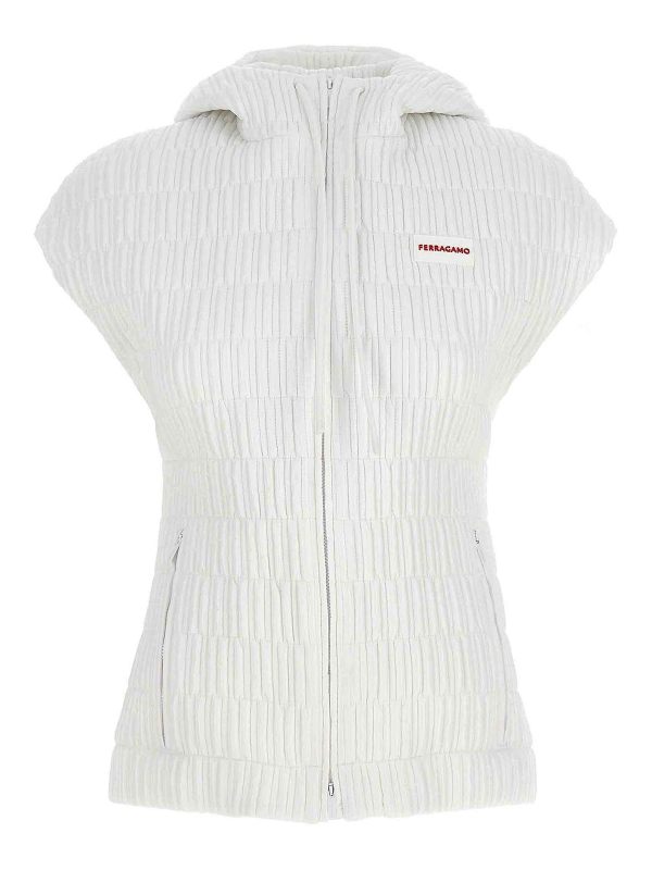 Ferragamo Gilet - Blanc