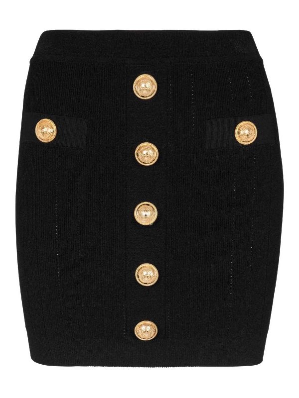 Balmain Mini Jupe - Noir
