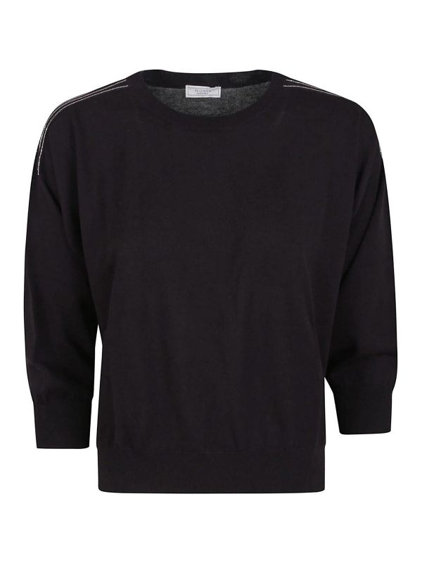 Peserico Pull Col Bateau - Blanc