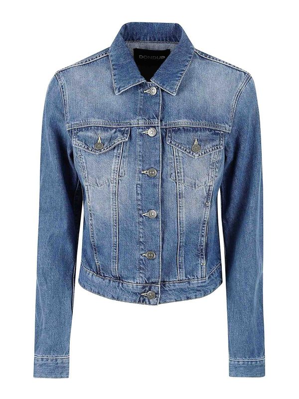 Dondup Veste En Jean - Délavé