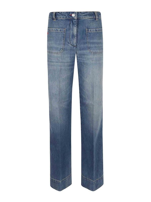 Victoria Beckham Jean Bootcut - Bleu
