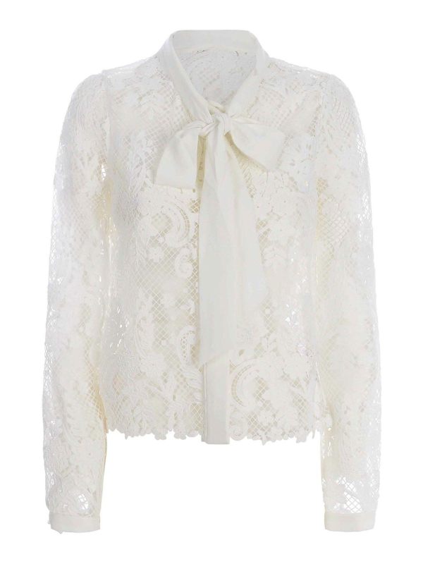 Self Portrait Chemise - Blanc