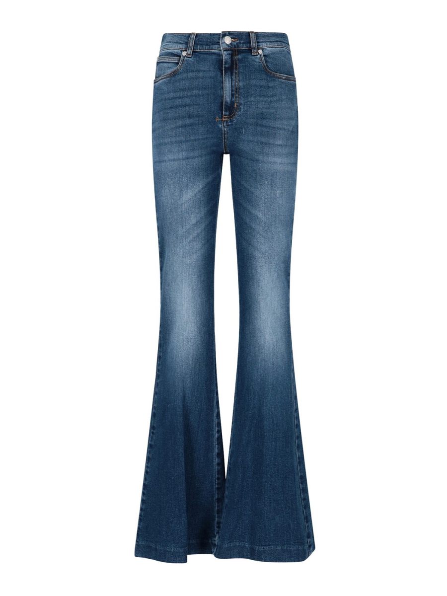 Alexander Mcqueen Jean Évasé - Bleu