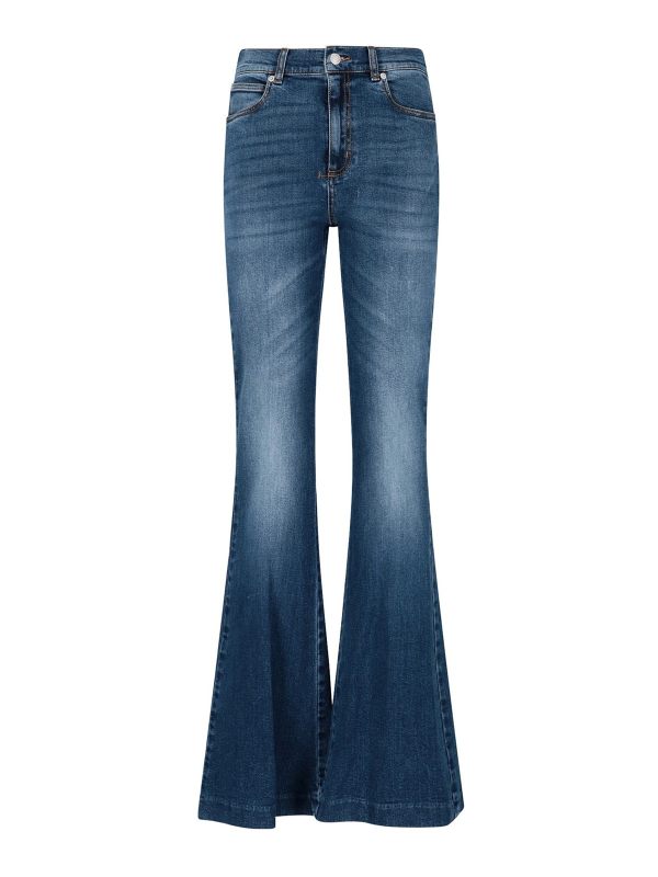 Alexander Mcqueen Jean Évasé - Bleu