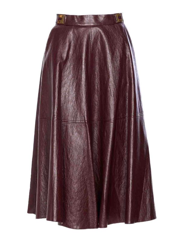Elisabetta Franchi Jupe Midi - Rouge