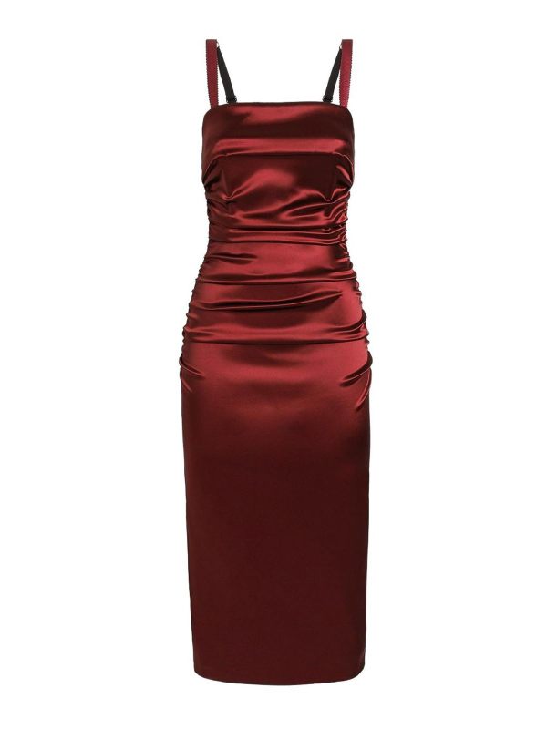 Dolce & Gabbana Robe Au Genou - Rouge