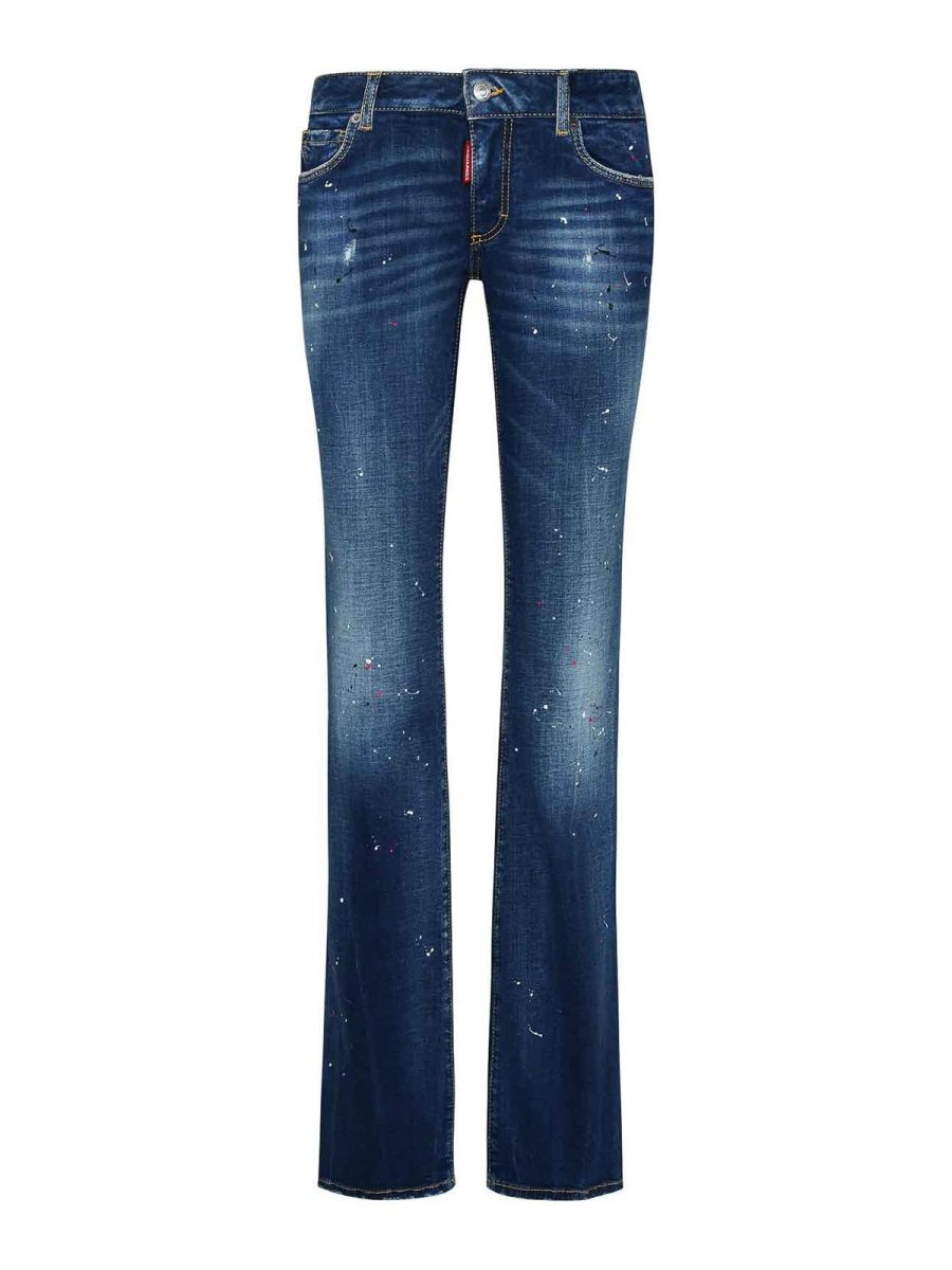 Dsquared2 Jean Bootcut - Bleu