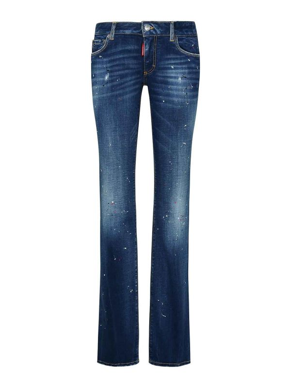 Dsquared2 Jean Bootcut - Bleu