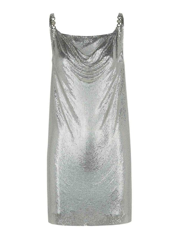 Versace Robe Au Genou - Argent
