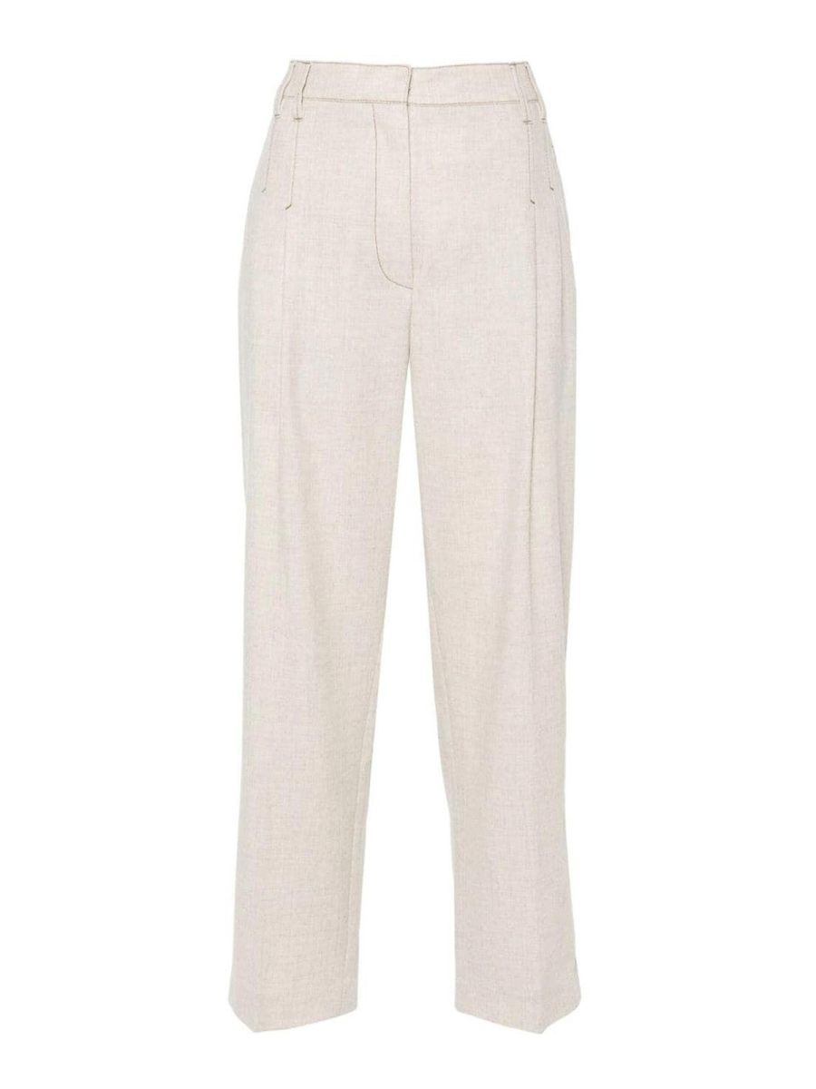 Brunello Cucinelli Pantalons Décontractés - Beige