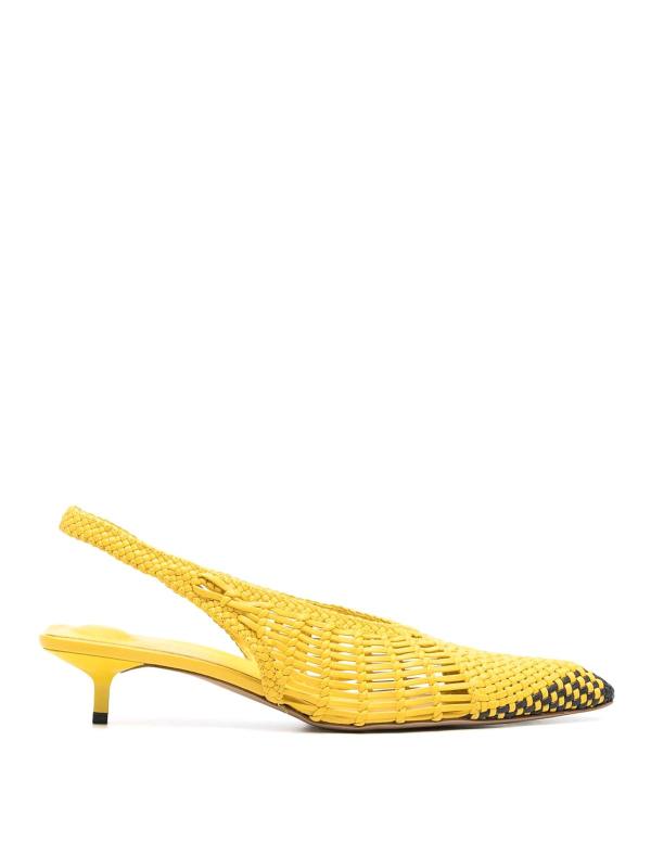 Jacquemus Chaussures À Talon - Jaune