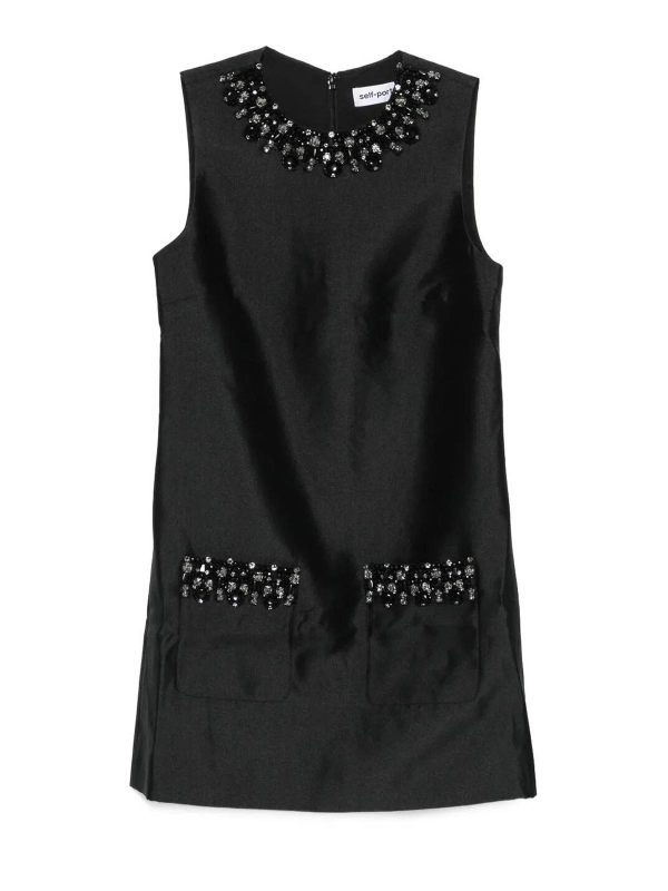 Self Portrait Robe Courte - Noir