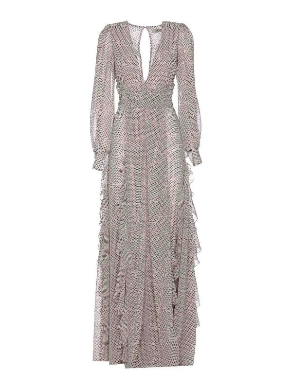 Elisabetta Franchi Robe Au Genou - Blanc