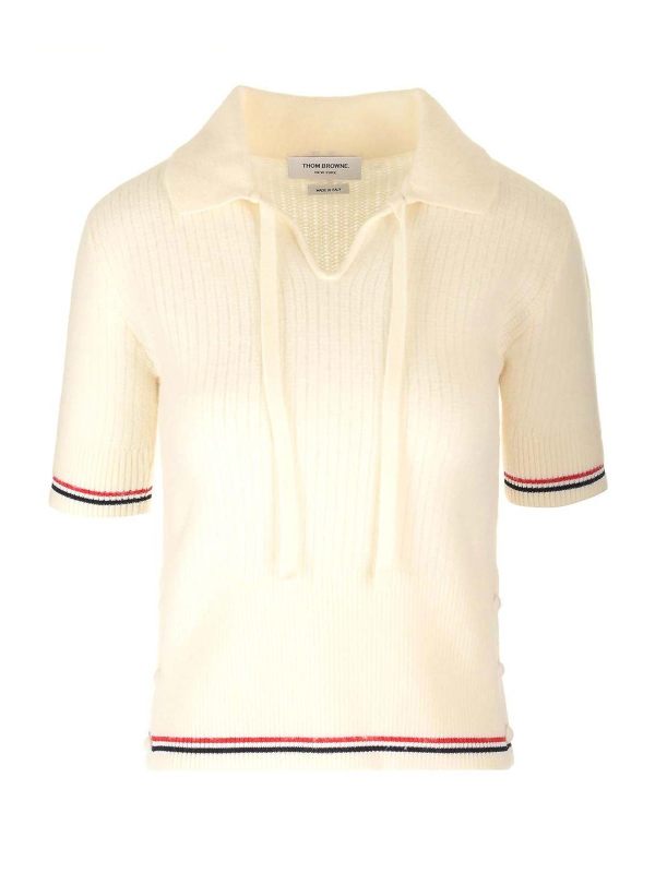 Thom Browne Polo - Blanc