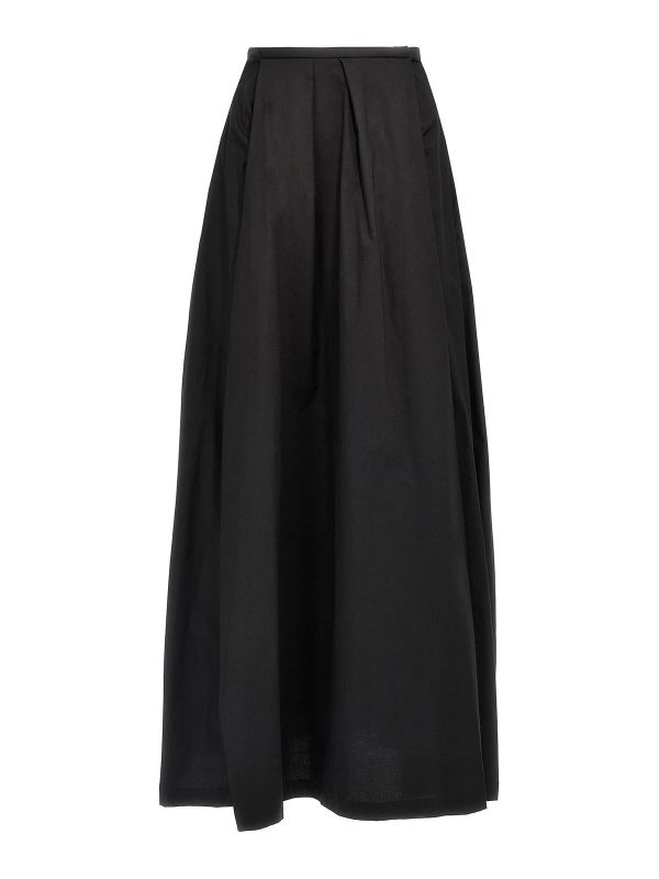 Thelatest Jupe Midi - Noir