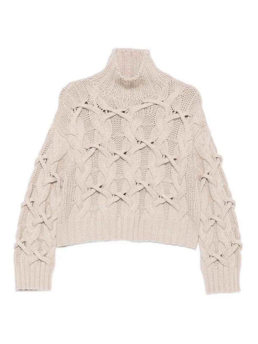 Brunello Cucinelli Pull Col Rond - Beige