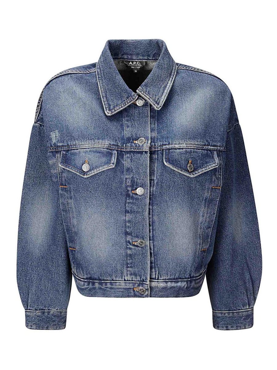 A. P.C. Veste En Jean - Foncé Délavé