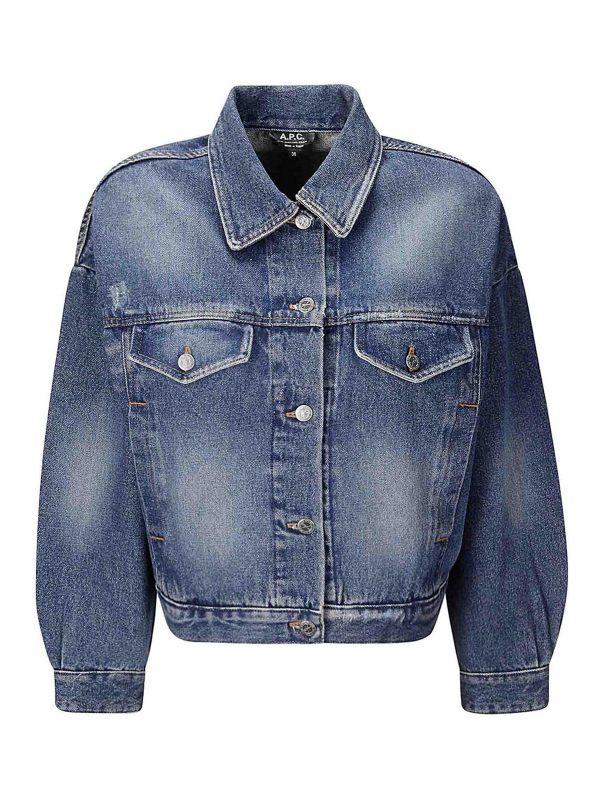 A. P.C. Veste En Jean - Foncé Délavé