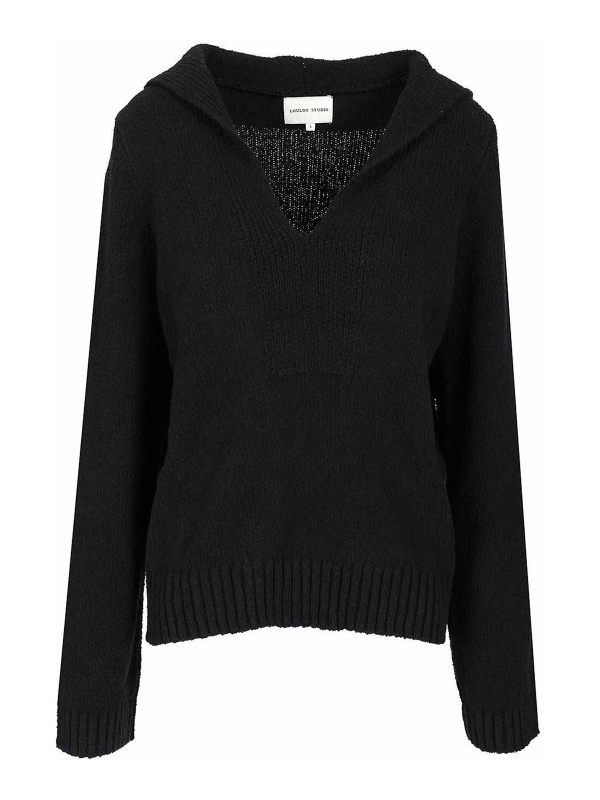 Loulou Studio Pull Col Rond - Noir