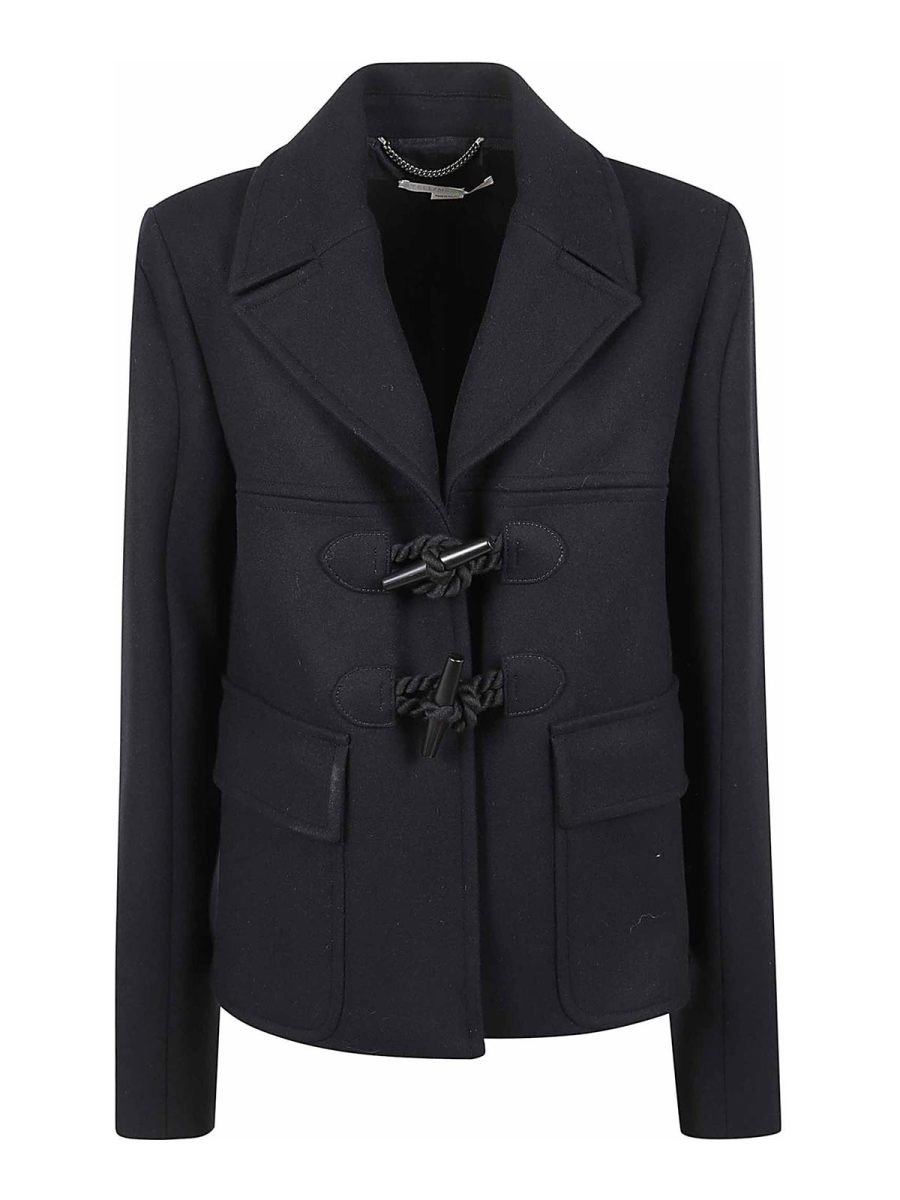 Stella Mccartney Manteau Court - Bleu