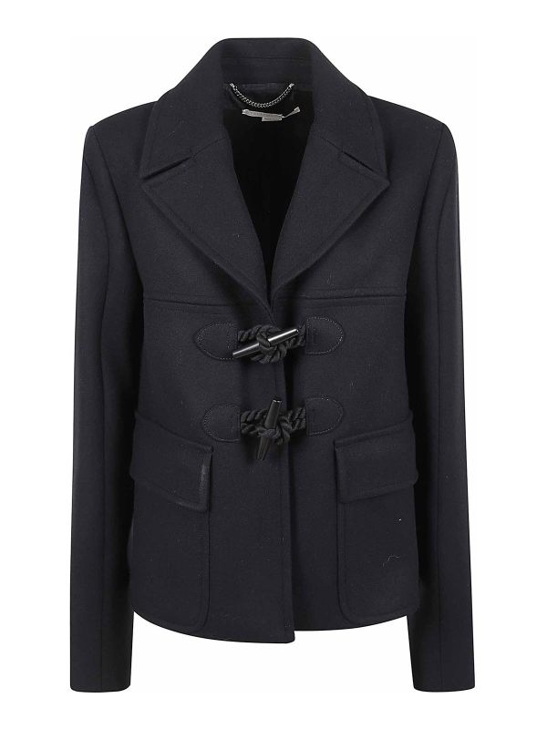 Stella Mccartney Manteau Court - Bleu