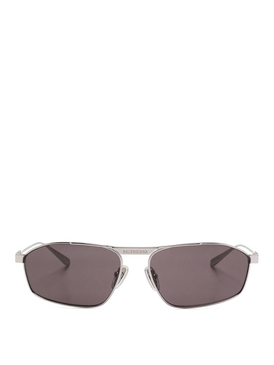 Balenciaga Lunettes De Soleil - Argent