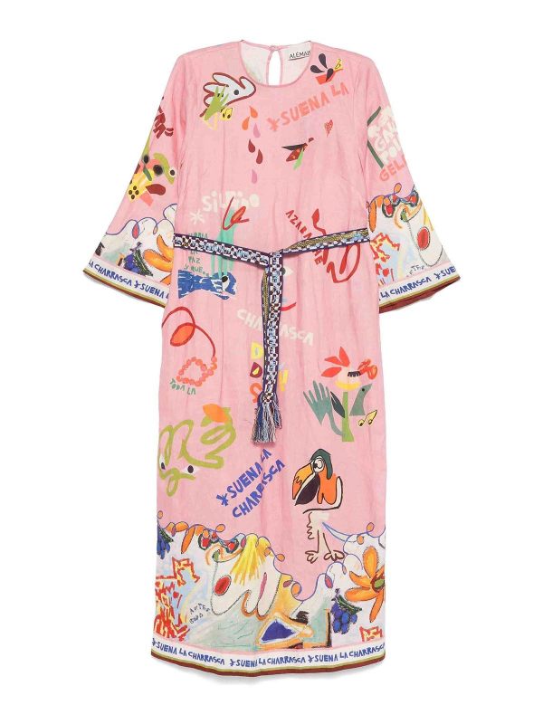 Alemais Robe Au Genou - Bleu