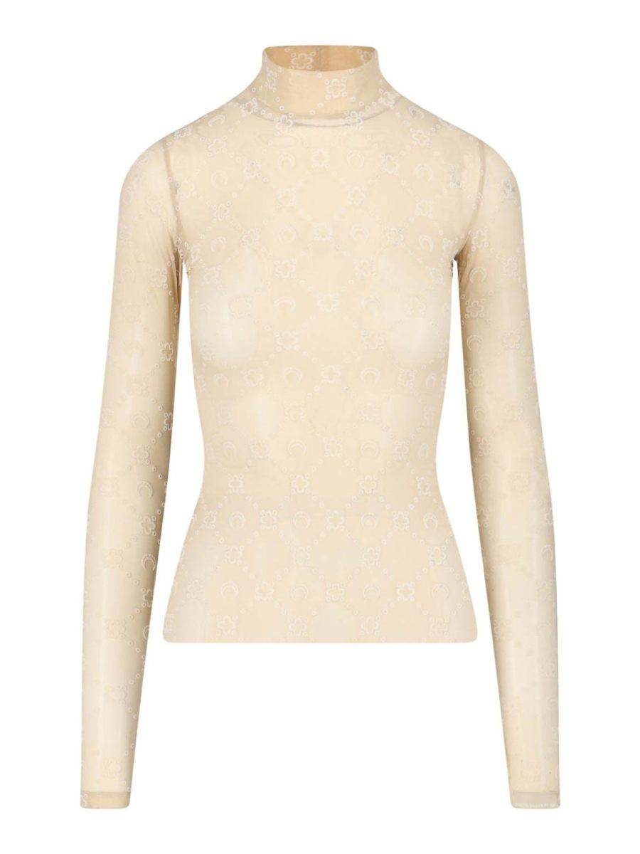 Marine Serre Top - Beige