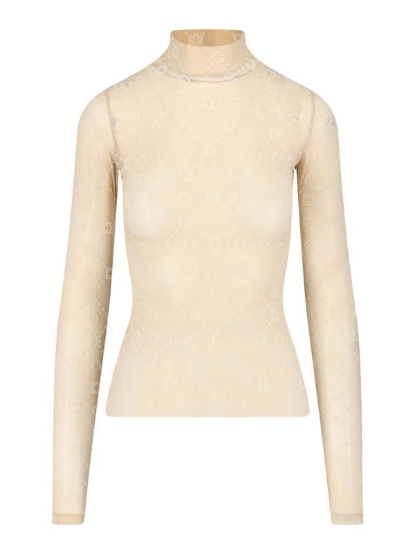 Marine Serre Top - Beige