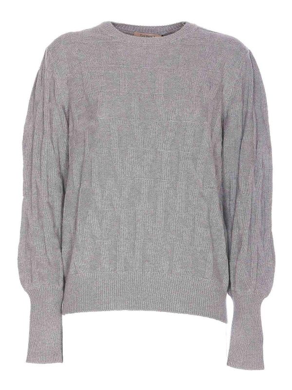 Twinset Pull Col Rond - Gris