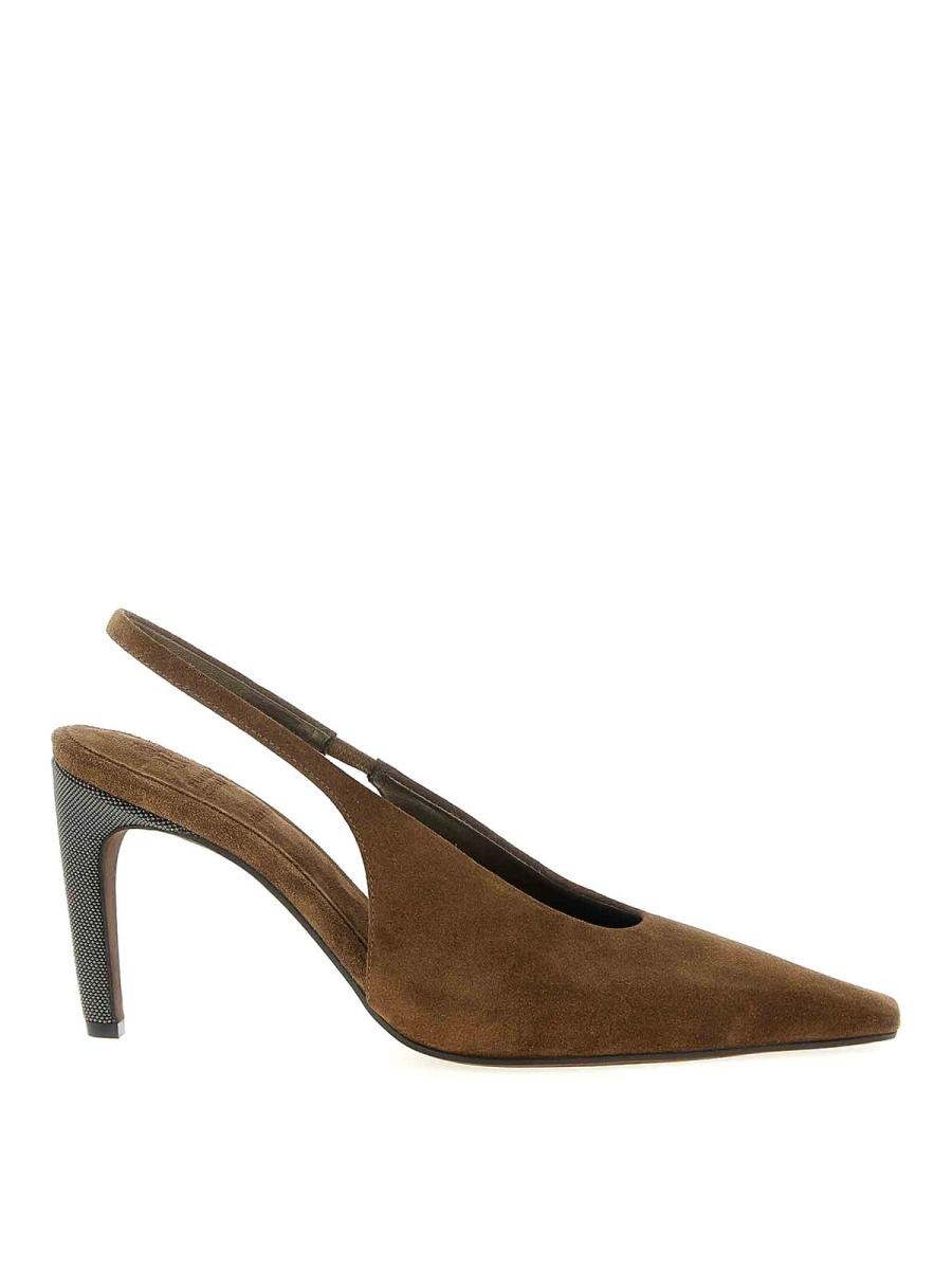 Brunello Cucinelli Chaussures À Talon - Marron