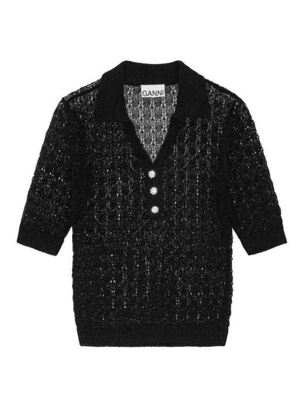 Ganni Polo - Noir