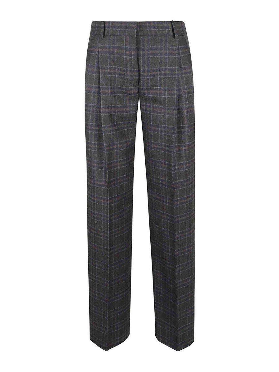 Quelledue Pantalons Décontractés - Gris