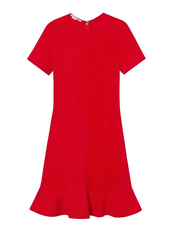 Stella Mccartney Robe Au Genou - Rouge