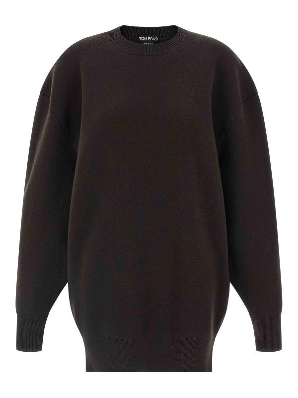 Tom Ford Robe Au Genou - Marron