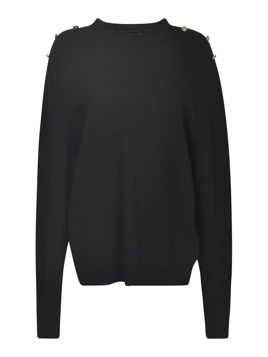 Roberto Cavalli Pull Col Rond - Noir