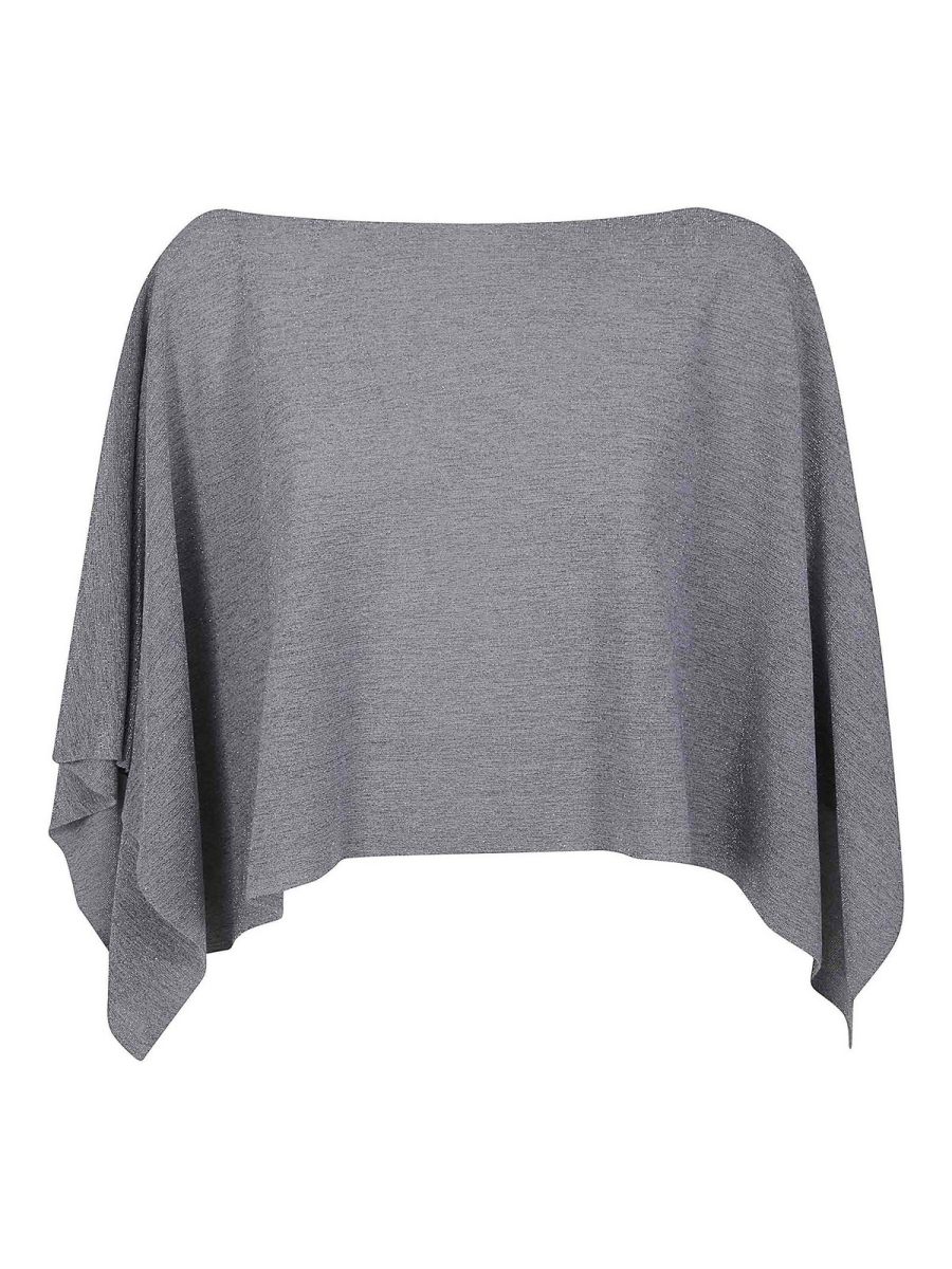 D. Exterior Manteau Au Genou - Gris