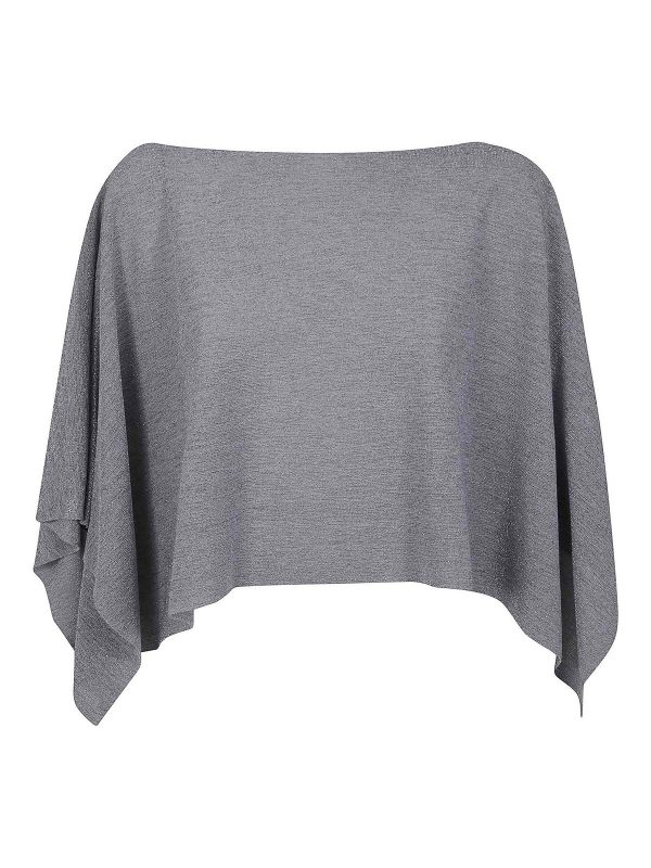D. Exterior Manteau Au Genou - Gris