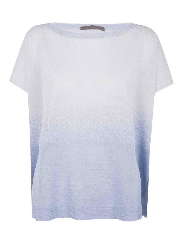 D. Exterior Pull Col Bateau - Bleu