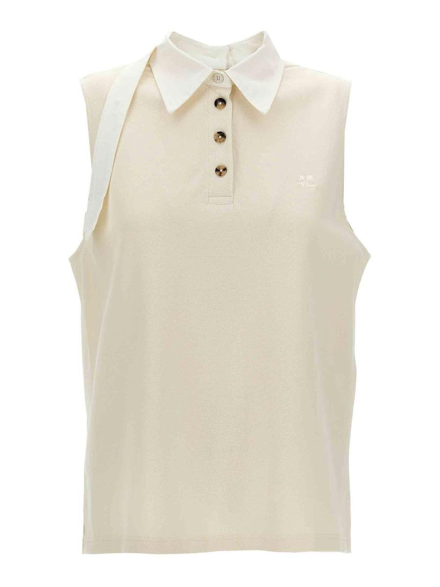 Courreges Polo - Blanc