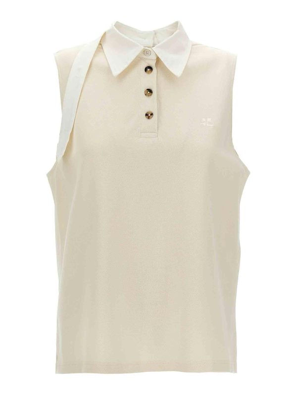Courreges Polo - Blanc