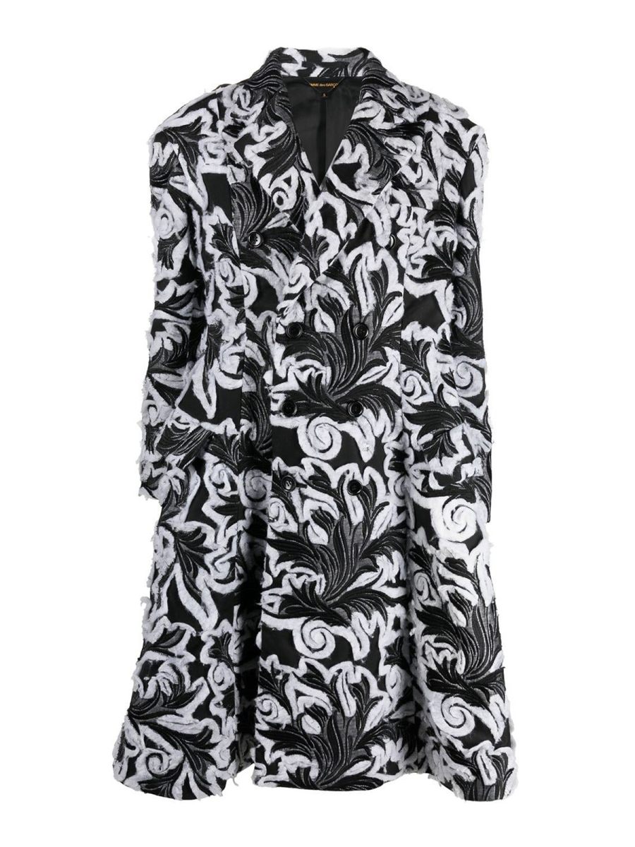 Comme Des Garcons Manteau Au Genou - Noir