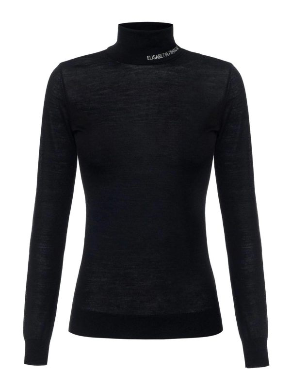 Elisabetta Franchi Pull Col Rond - Noir