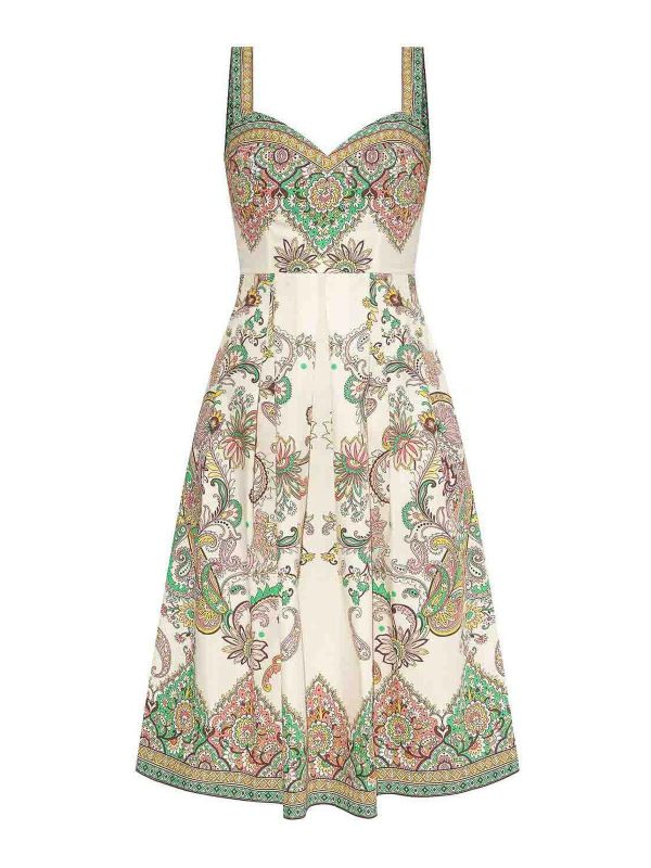 Etro Robe Au Genou - Blanc
