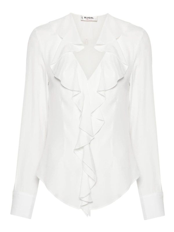 Blugirl Robe Au Genou - Blanc